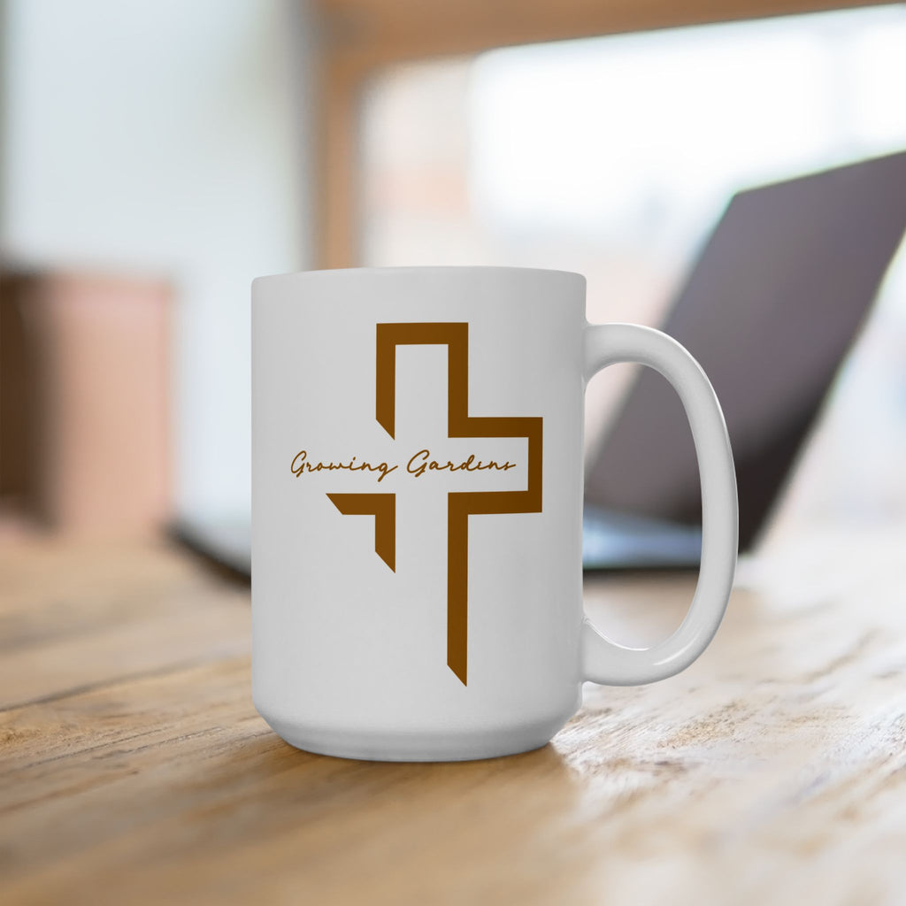 GG Cross Ceramic Mug - Burnt Orange