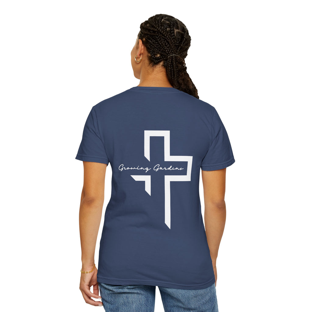 Quarter Chest GG Cross Tee - China Blue