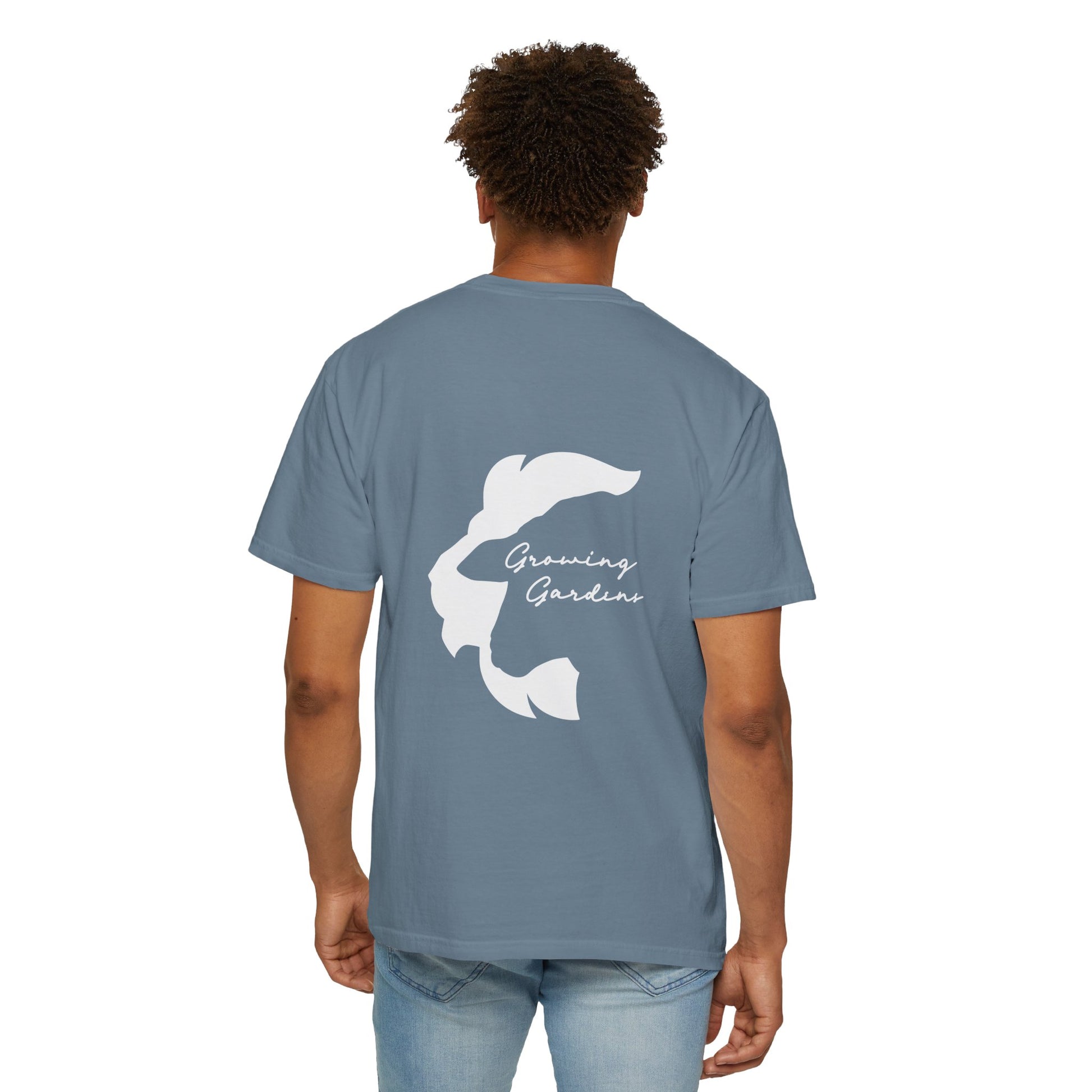 GG Script Tee with LL Design - Ice Blue