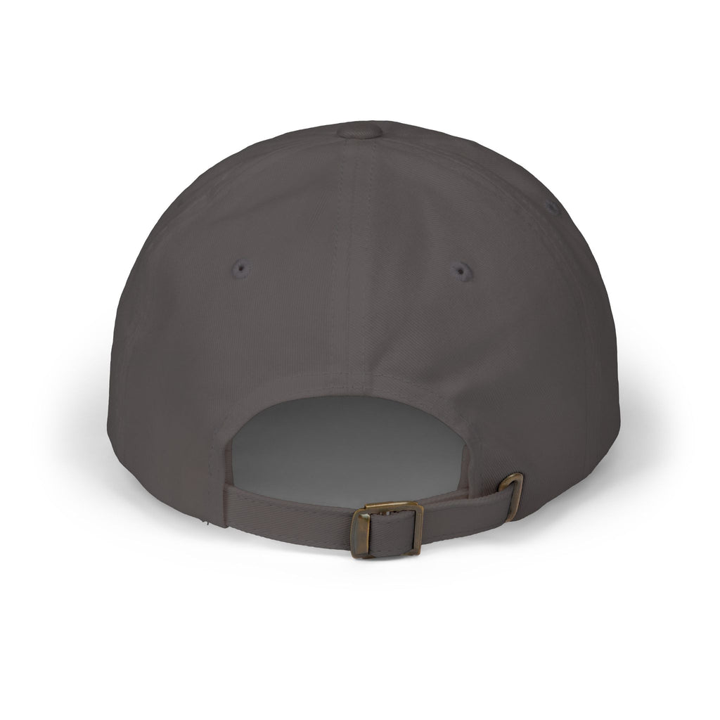 GG Script Classic Dad Cap - White on Dark Grey