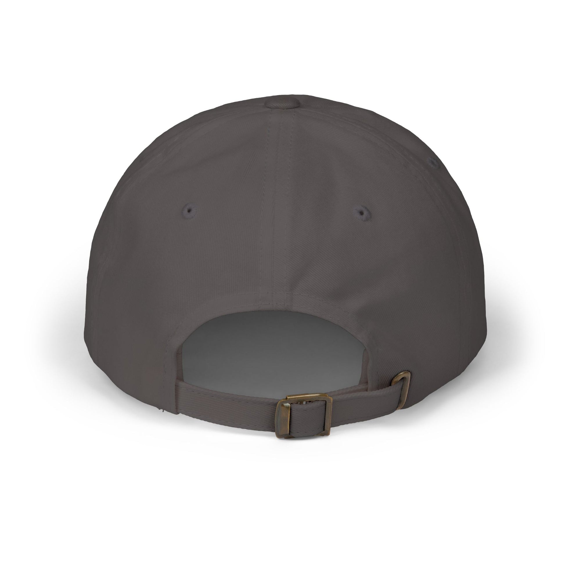 GG Script Classic Dad Cap - White on Dark Grey