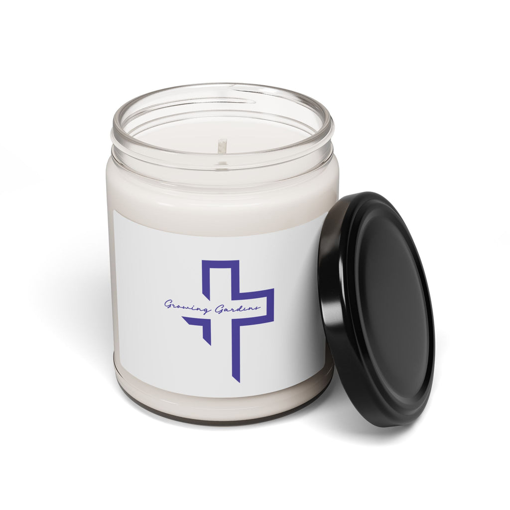 GG Cross Design Candle - Blue