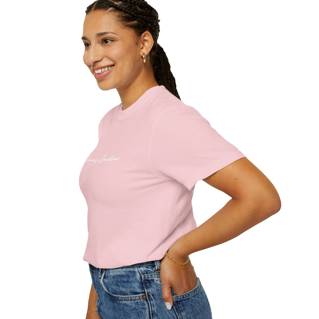 GG Script Tee with Cross - Blossom