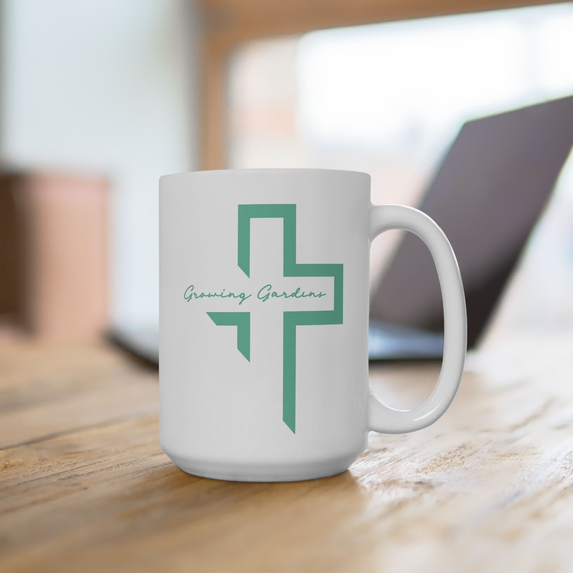 GG Cross Ceramic Mug - Teal