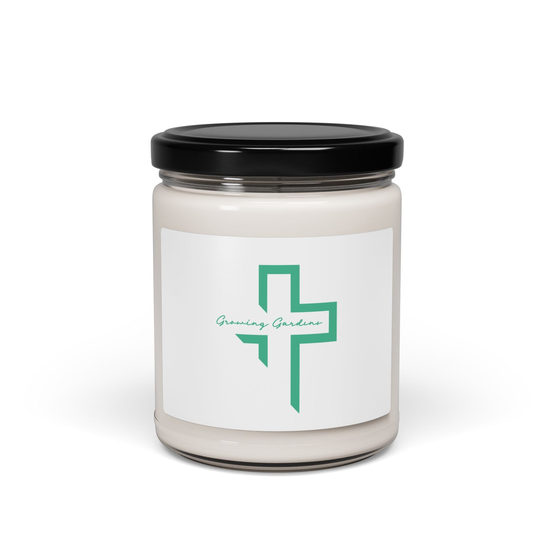 GG Cross Design Candle - Teal