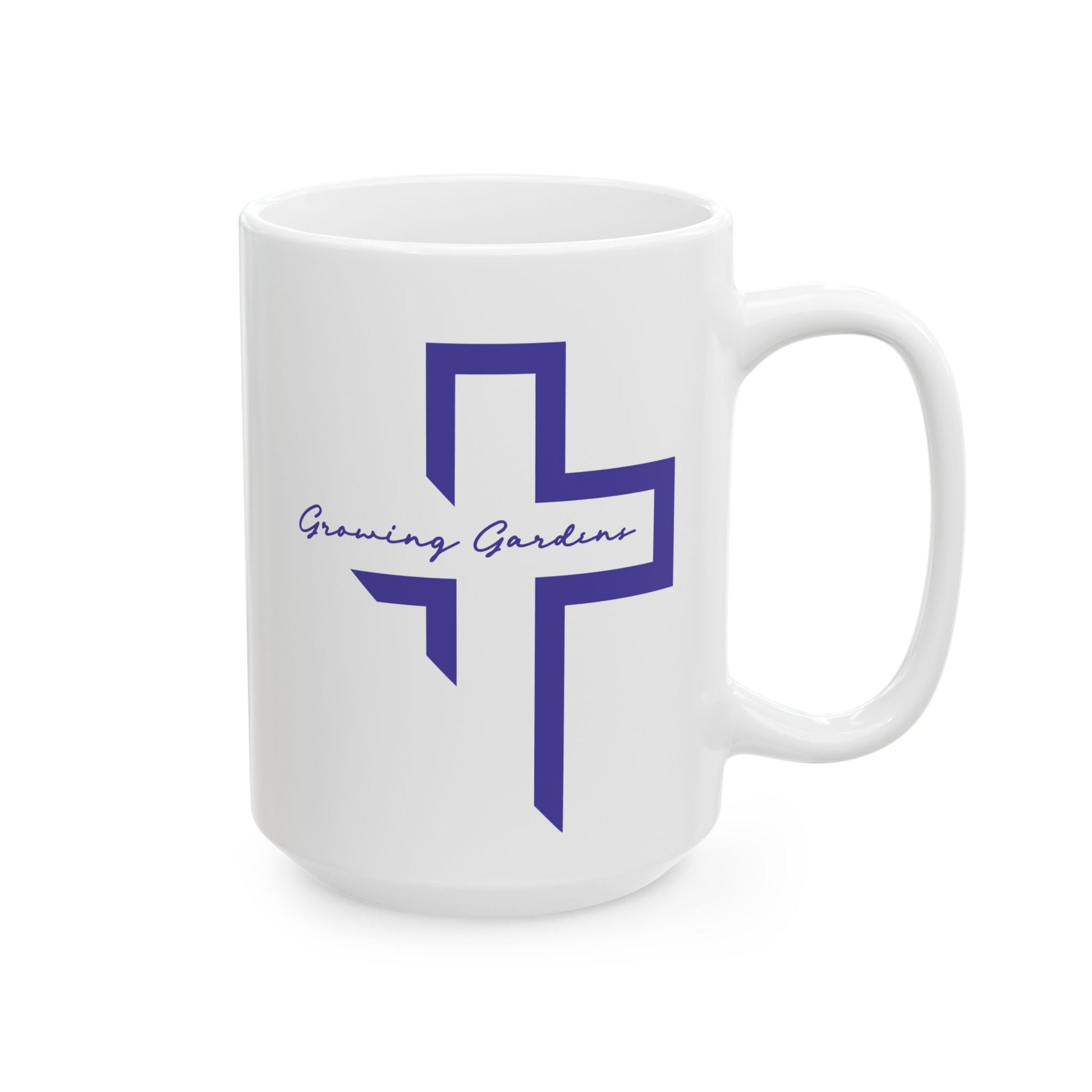GG Cross Ceramic Mug - Blue