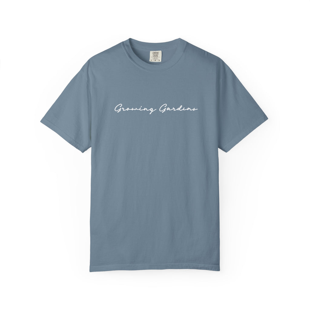 GG Script Tee with LL Design - Ice Blue