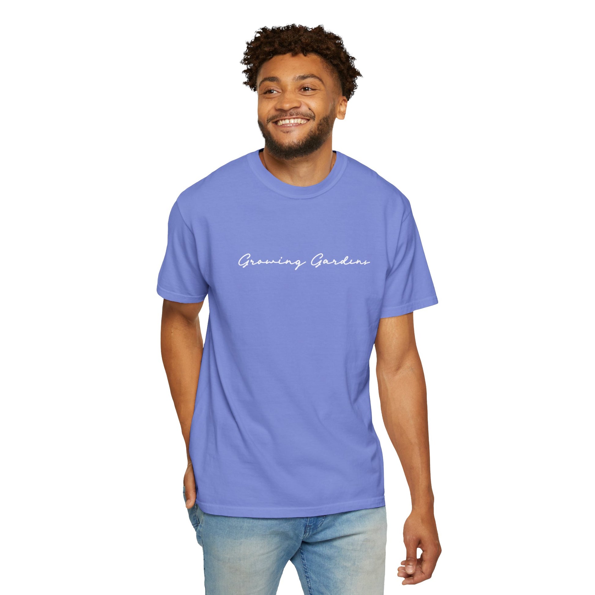 GG Script Tee with LL Design - Bay Blue