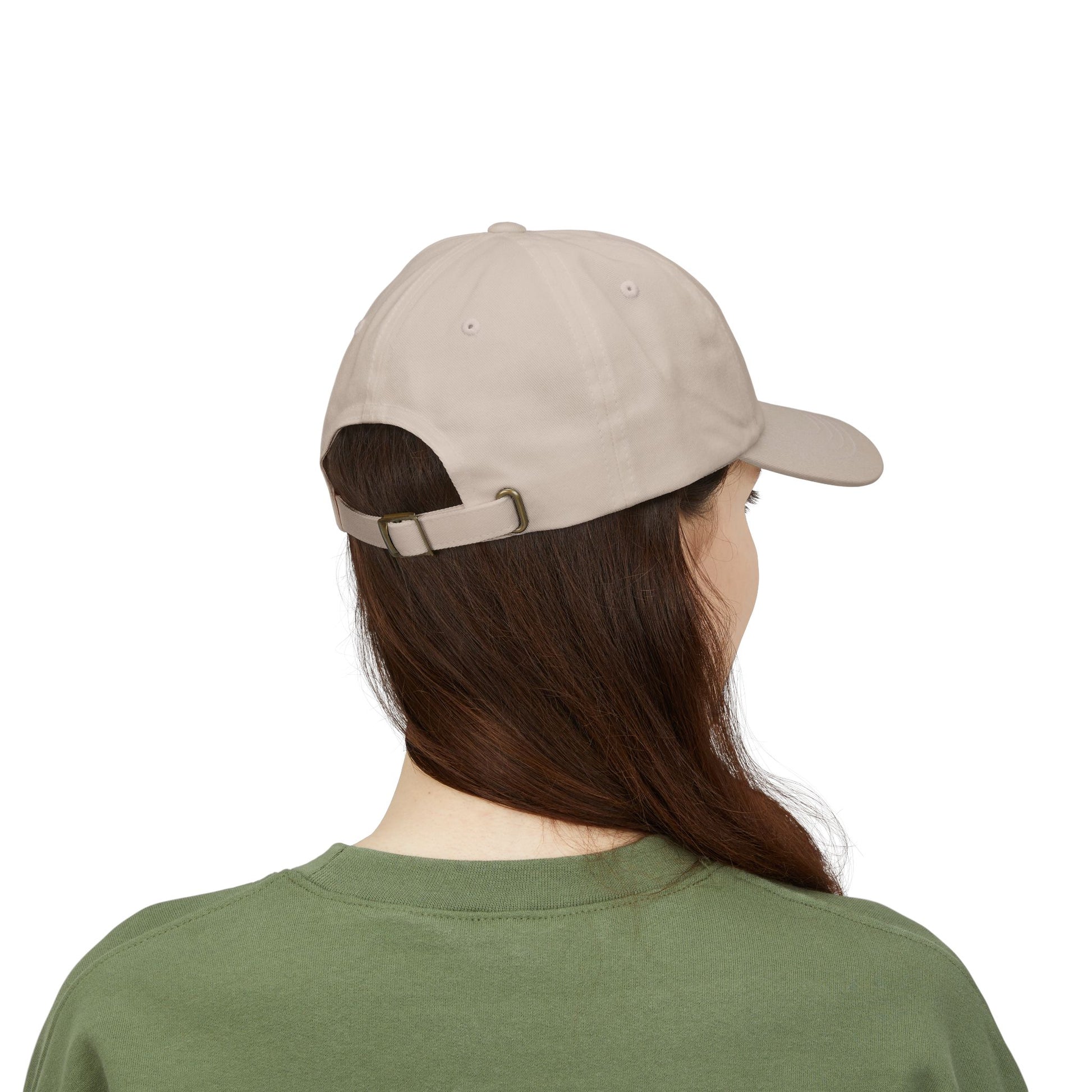 GG Script Classic Dad Cap - White on Stone