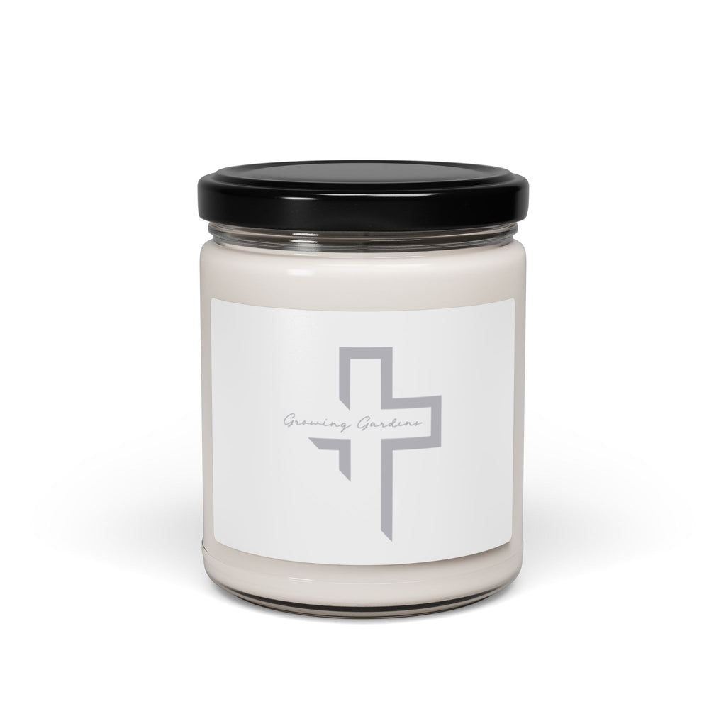GG Cross Design Candle - Gray