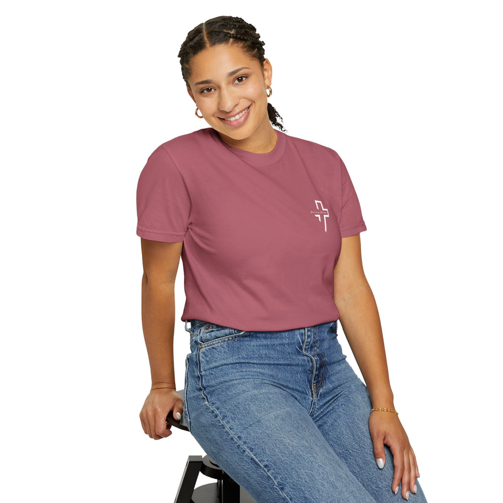 Quarter Chest GG Cross Tee -  Crimson