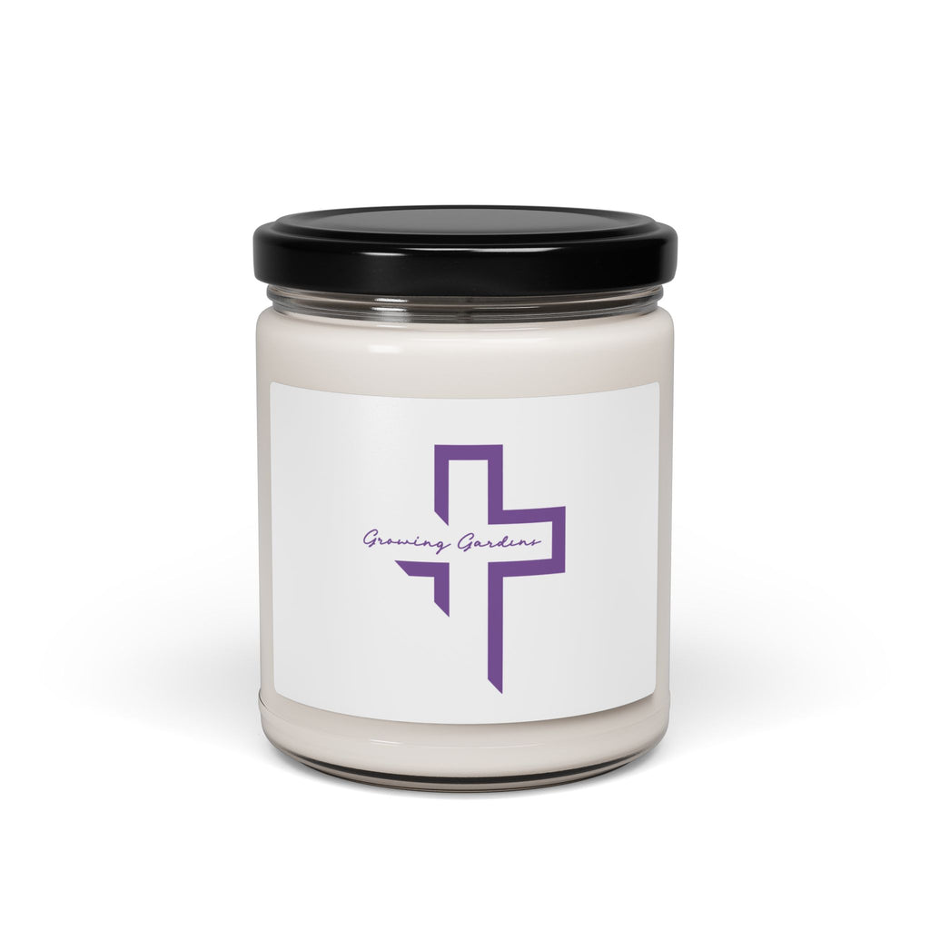 GG Cross Design Candle - Purple