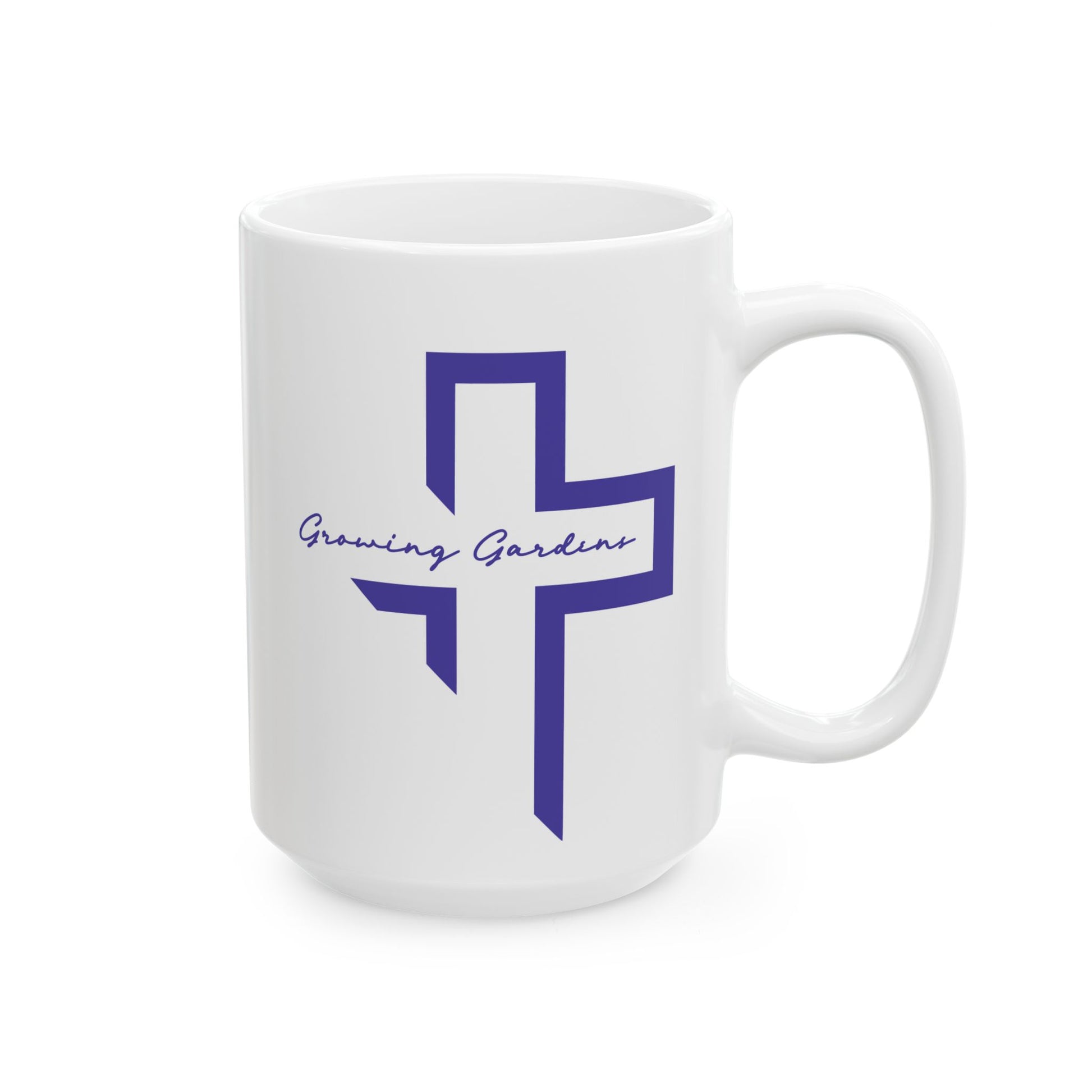 GG Cross Ceramic Mug - Blue
