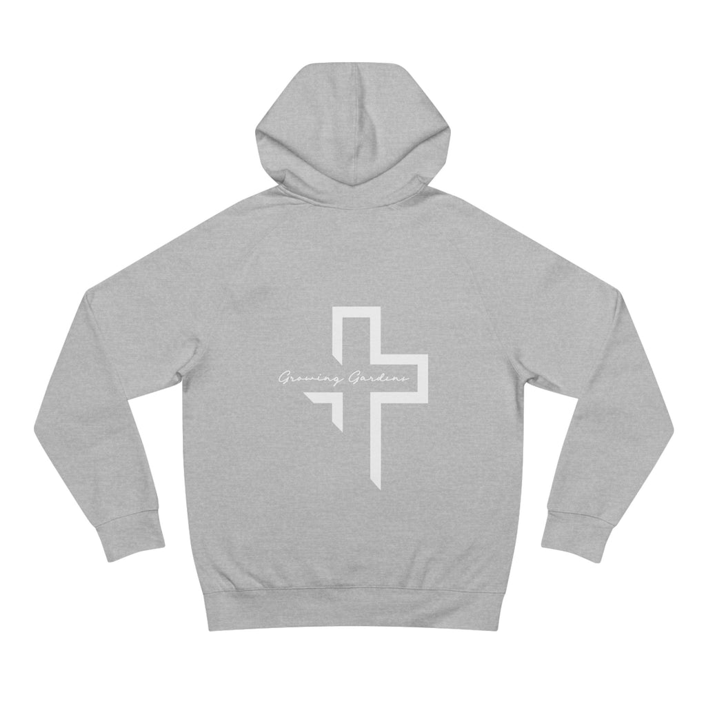 GG Script with Cross Hoodie - Athletic Heather