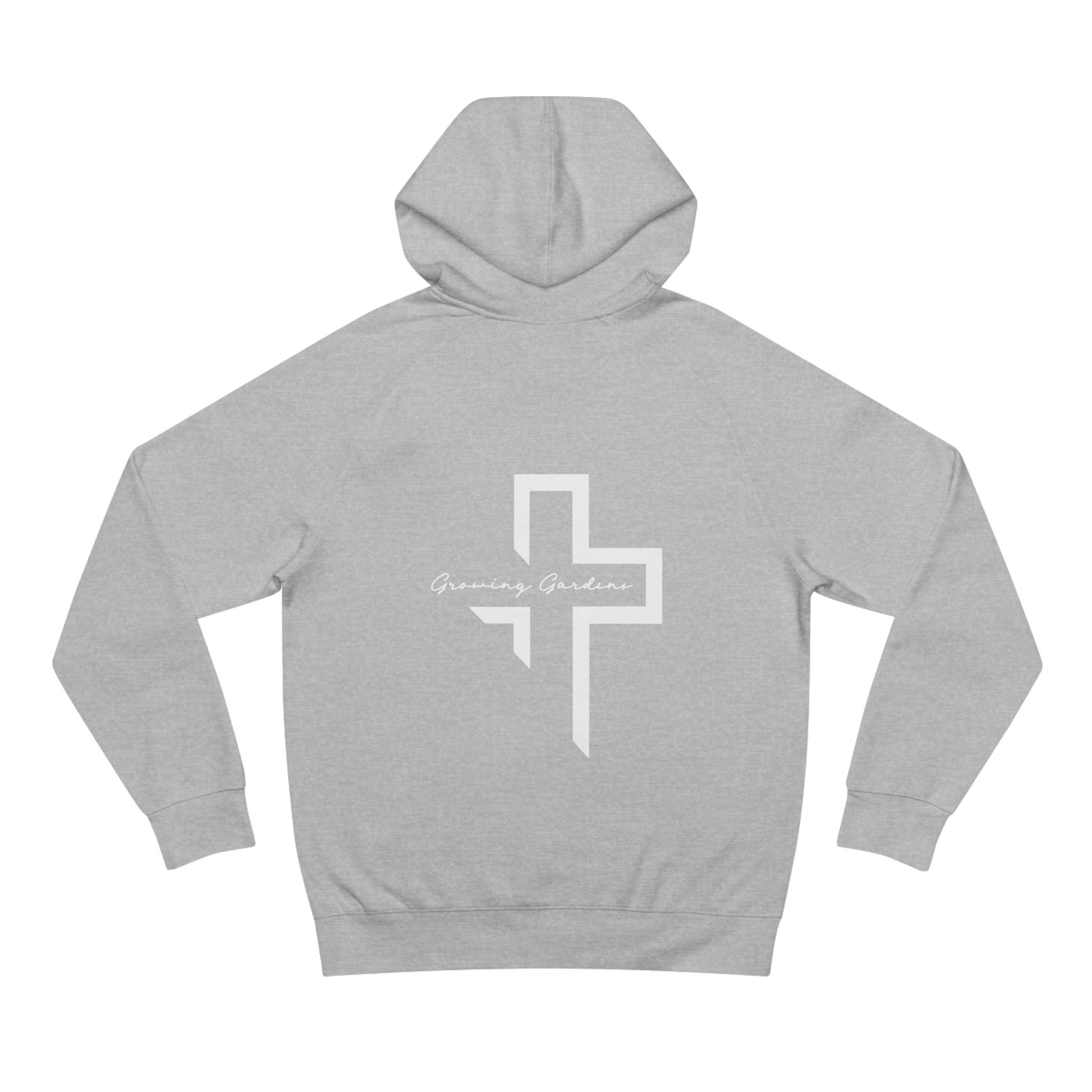 GG Script with Cross Hoodie - Athletic Heather