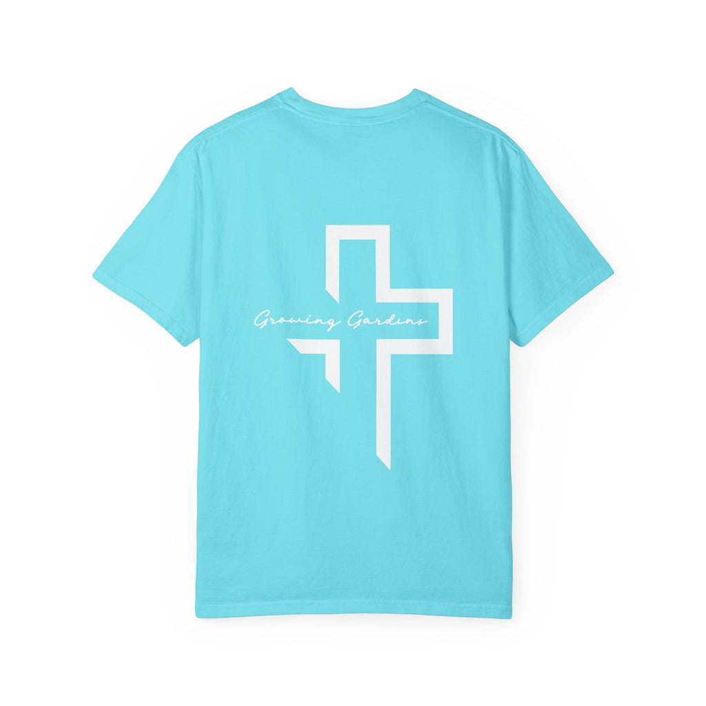 Quarter Chest GG Cross Tee - Lagoon Blue