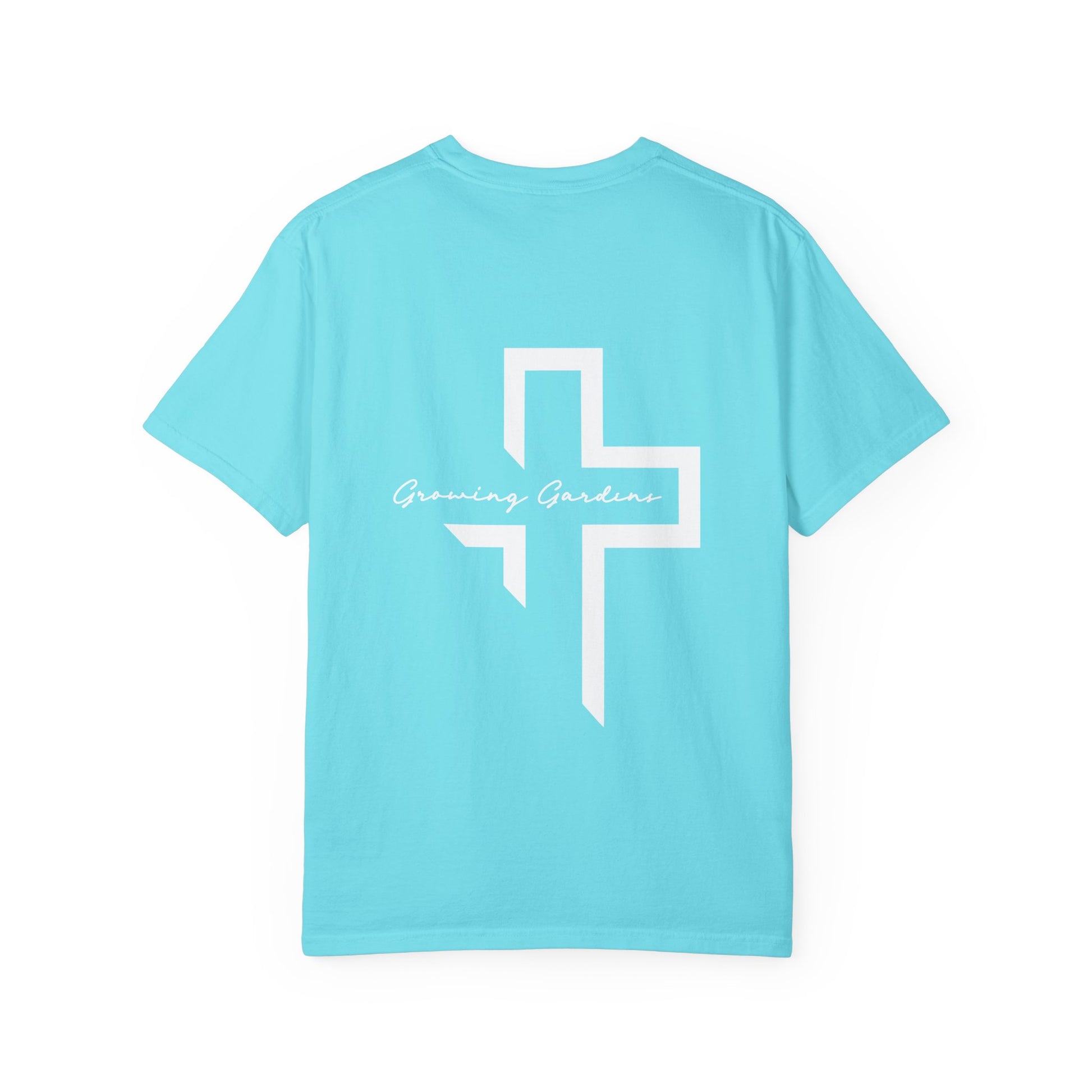 Quarter Chest GG Cross Tee - Lagoon Blue