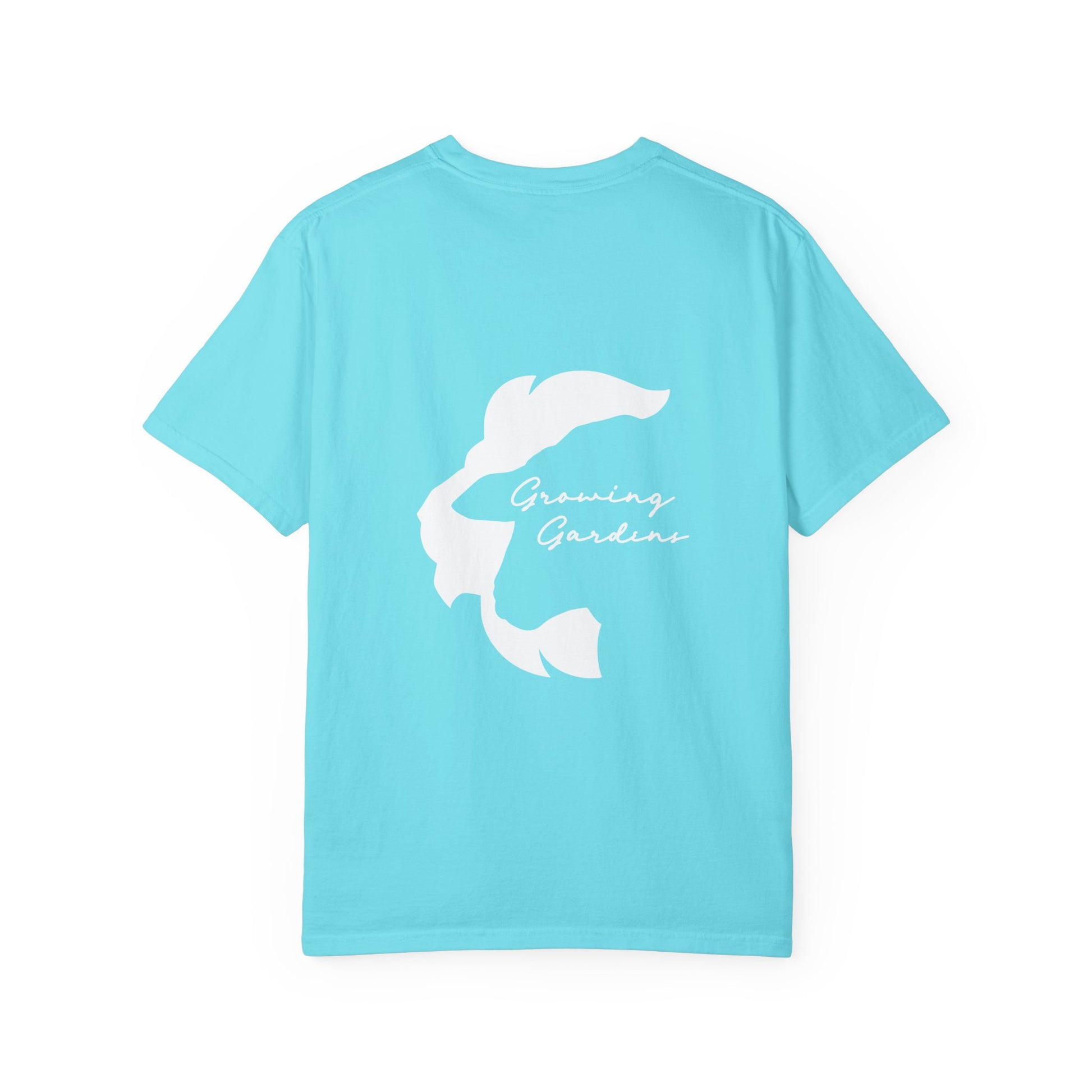 GG Script Tee with LL Design - Lagoon Blue