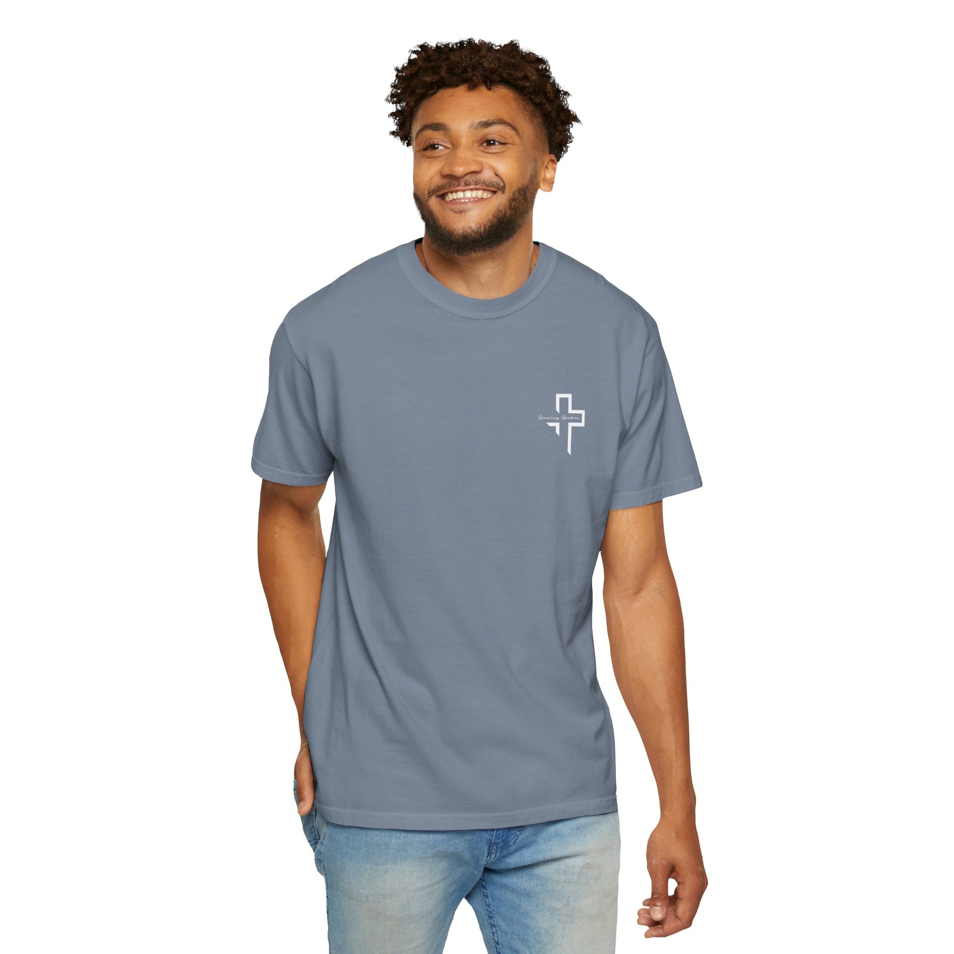Quarter Chest GG Cross Tee - Blue Jean