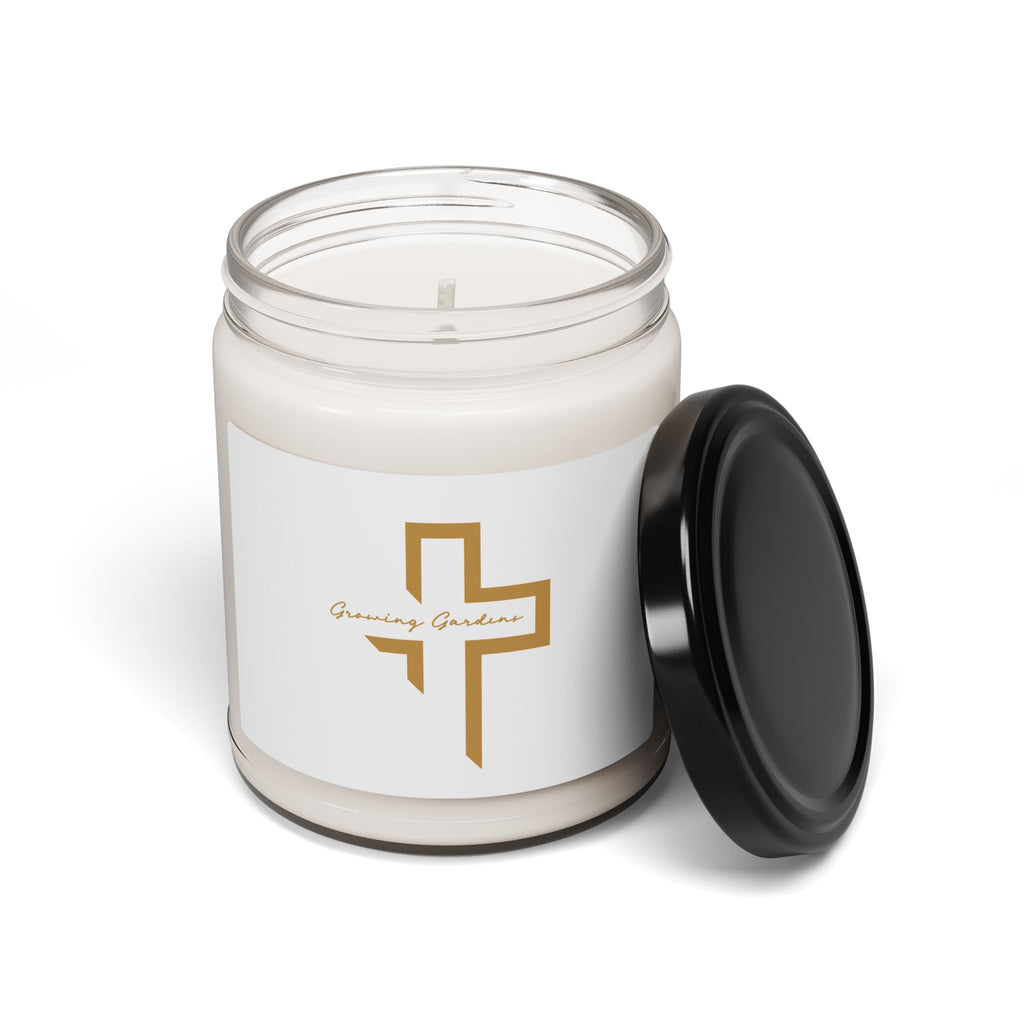 GG Cross Design Candle - Burnt Orange