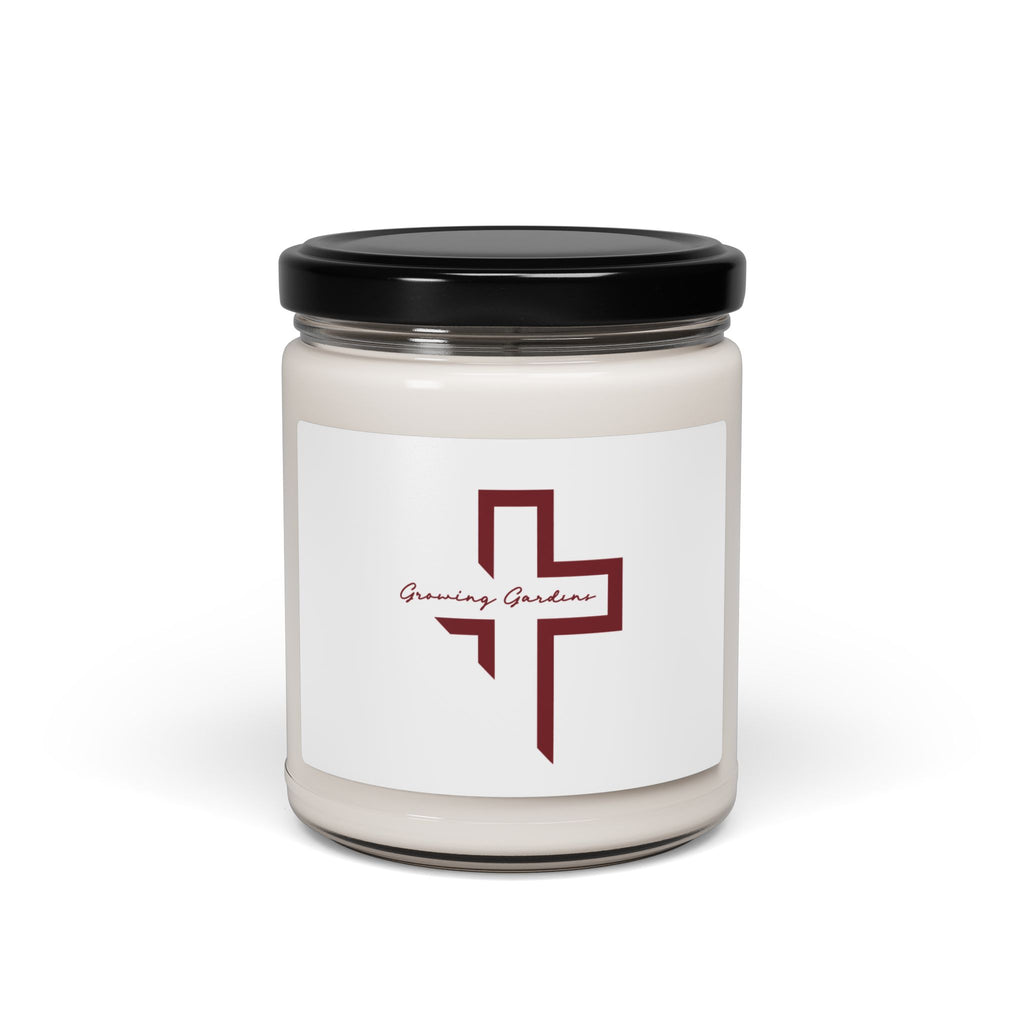 GG Cross Design Candle - Deep Red