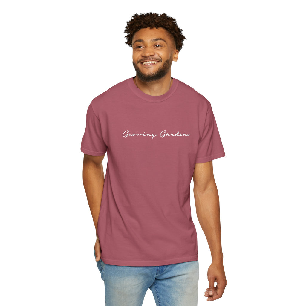 GG Script Tee with LL Design - Crimson