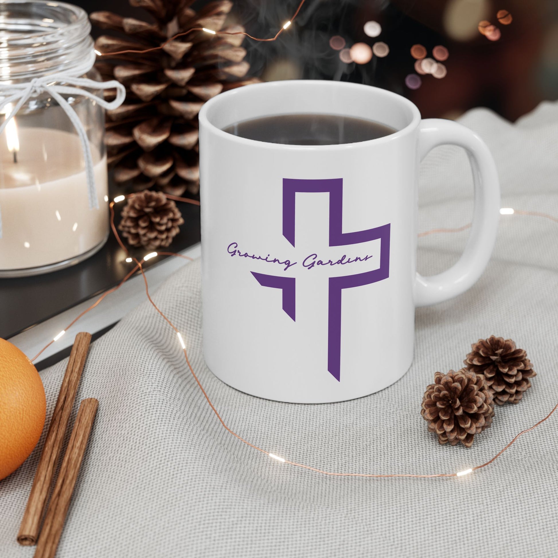 GG Cross Ceramic Mug - Purple