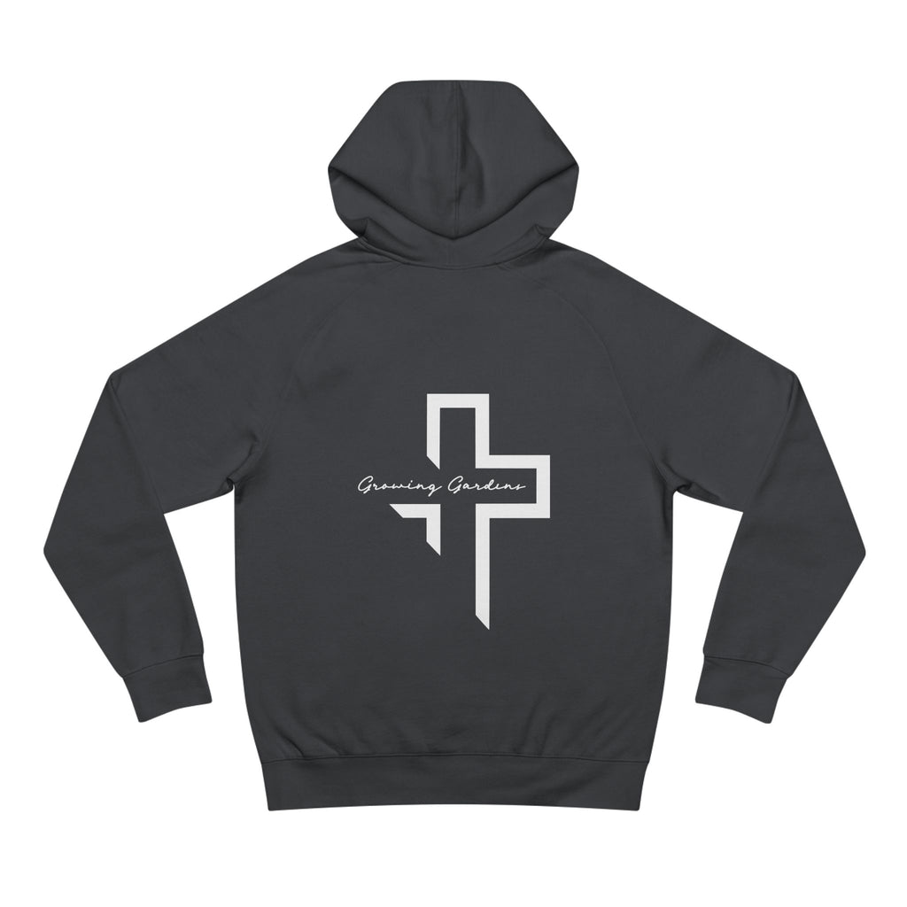 GG Script with Cross Hoodie -  Coal