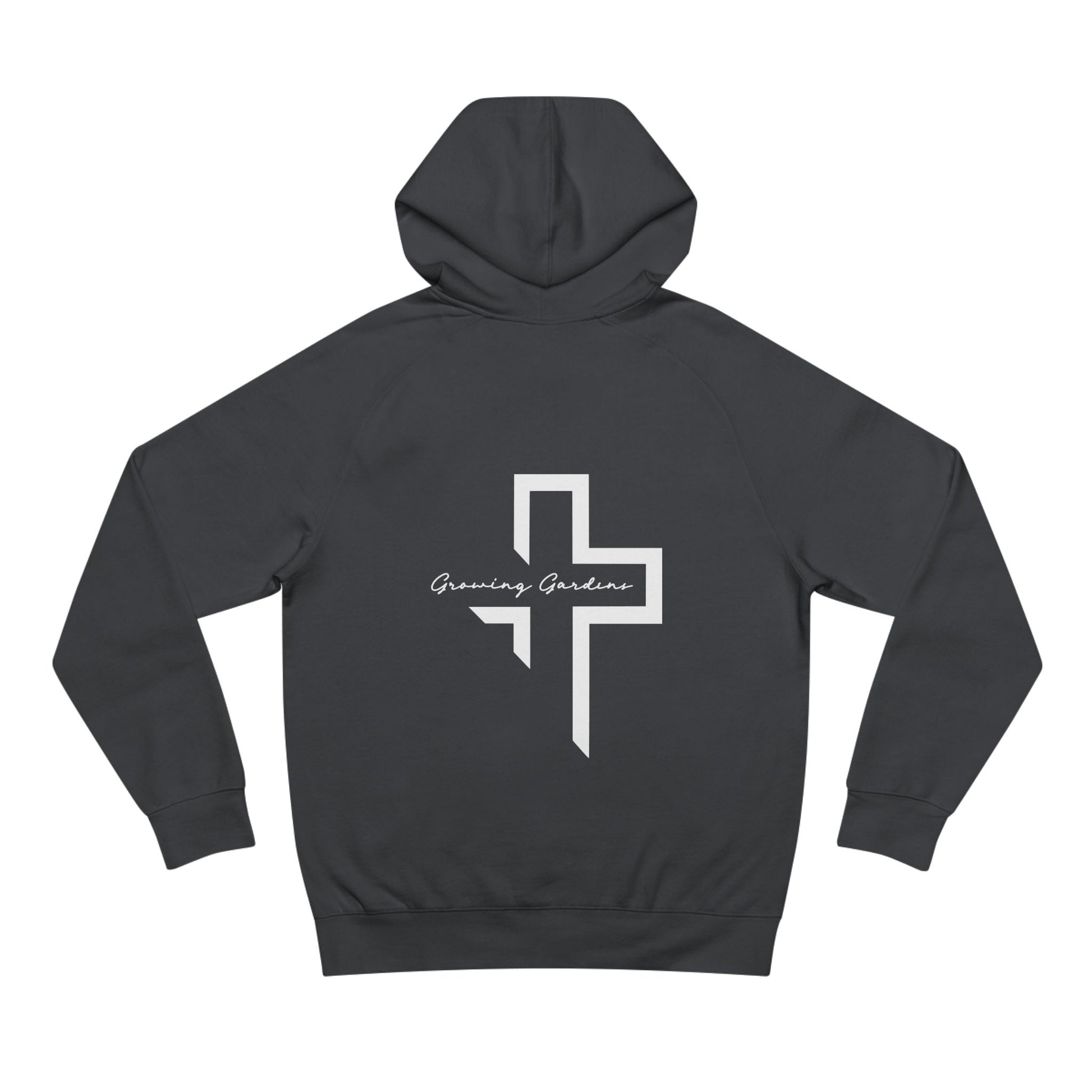 GG Script with Cross Hoodie -  Coal