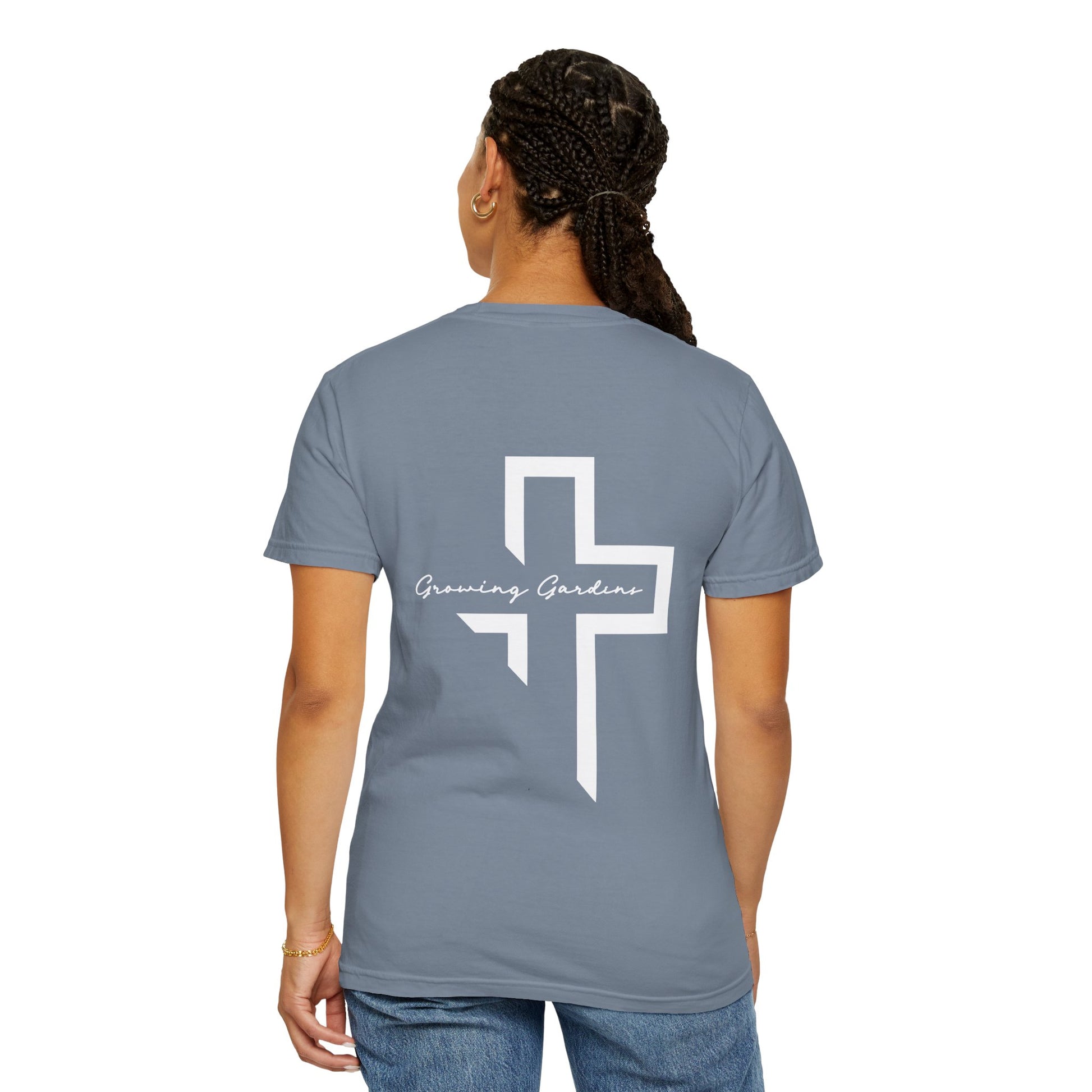 Quarter Chest GG Cross Tee - Blue Jean
