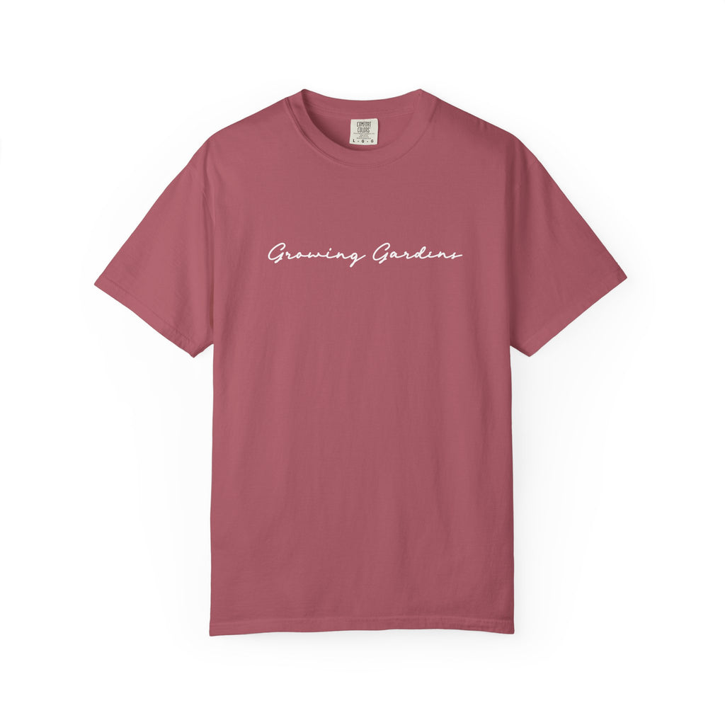 GG Script Tee with LL Design - Crimson