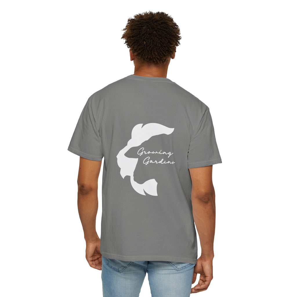 GG Script Tee with LL Design - Granite