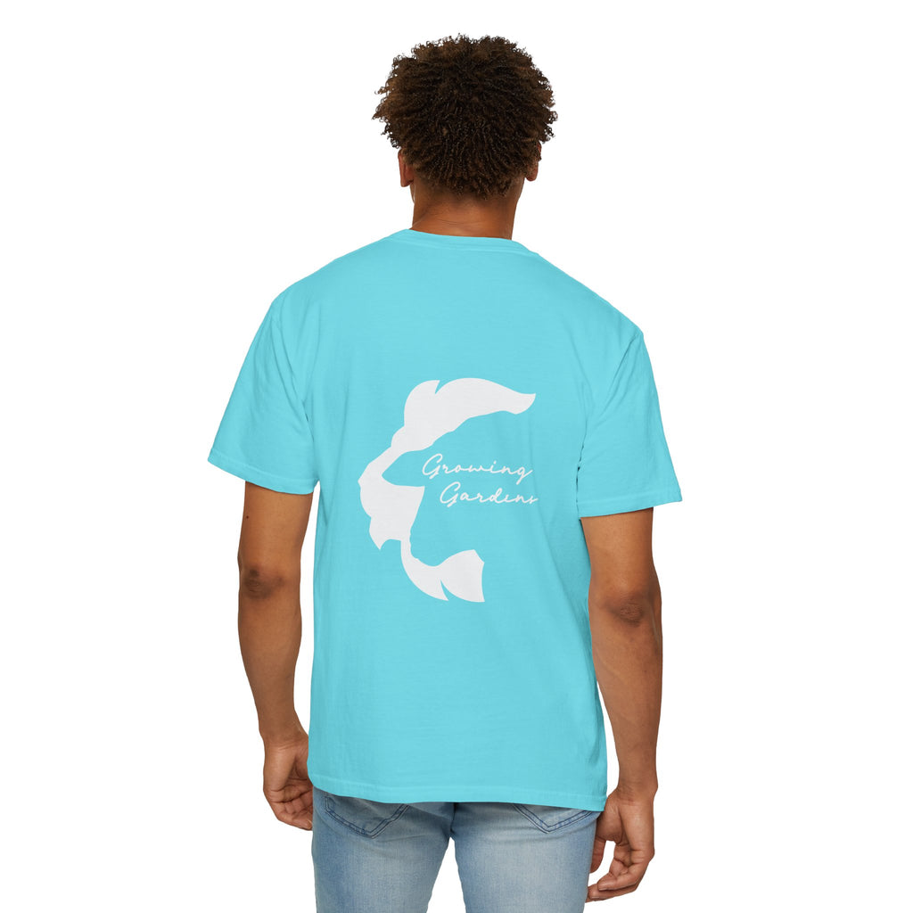 GG Script Tee with LL Design - Lagoon Blue