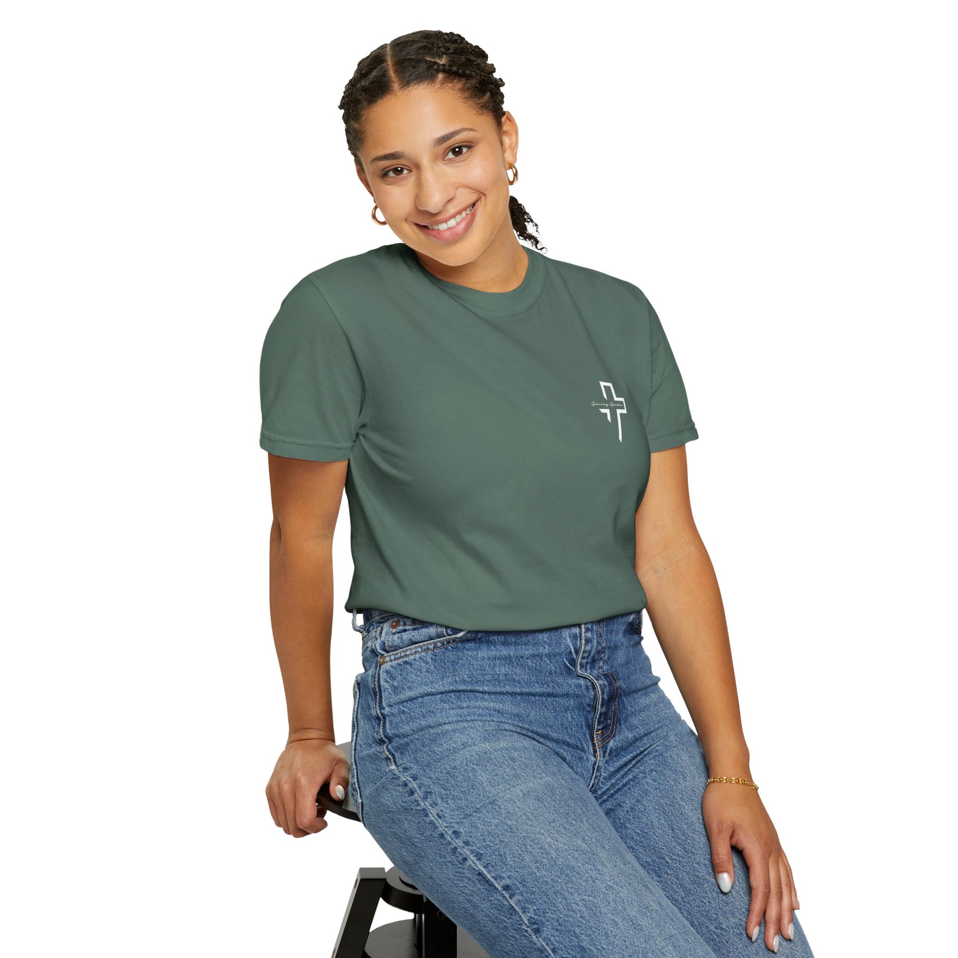 Quarter Chest GG Cross Tee - Blue Spruce