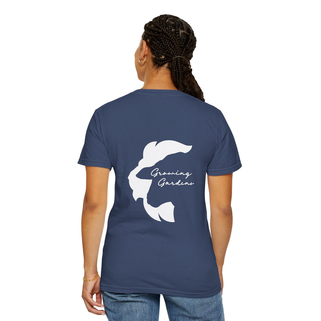 GG Script Tee with LL Design - China Blue