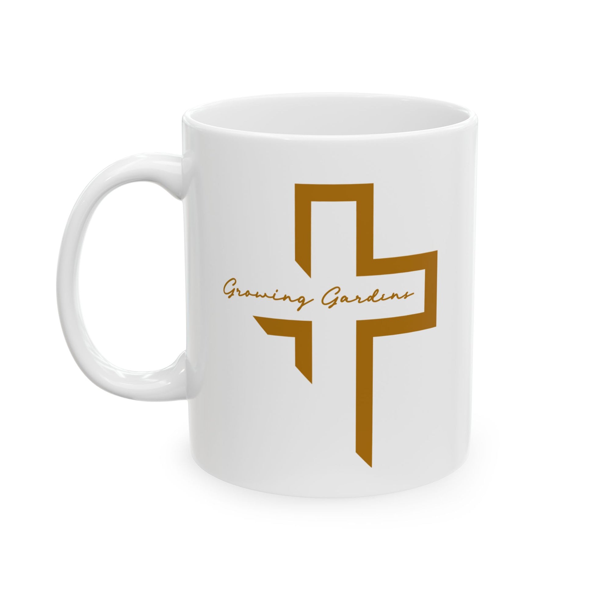 GG Cross Ceramic Mug - Burnt Orange