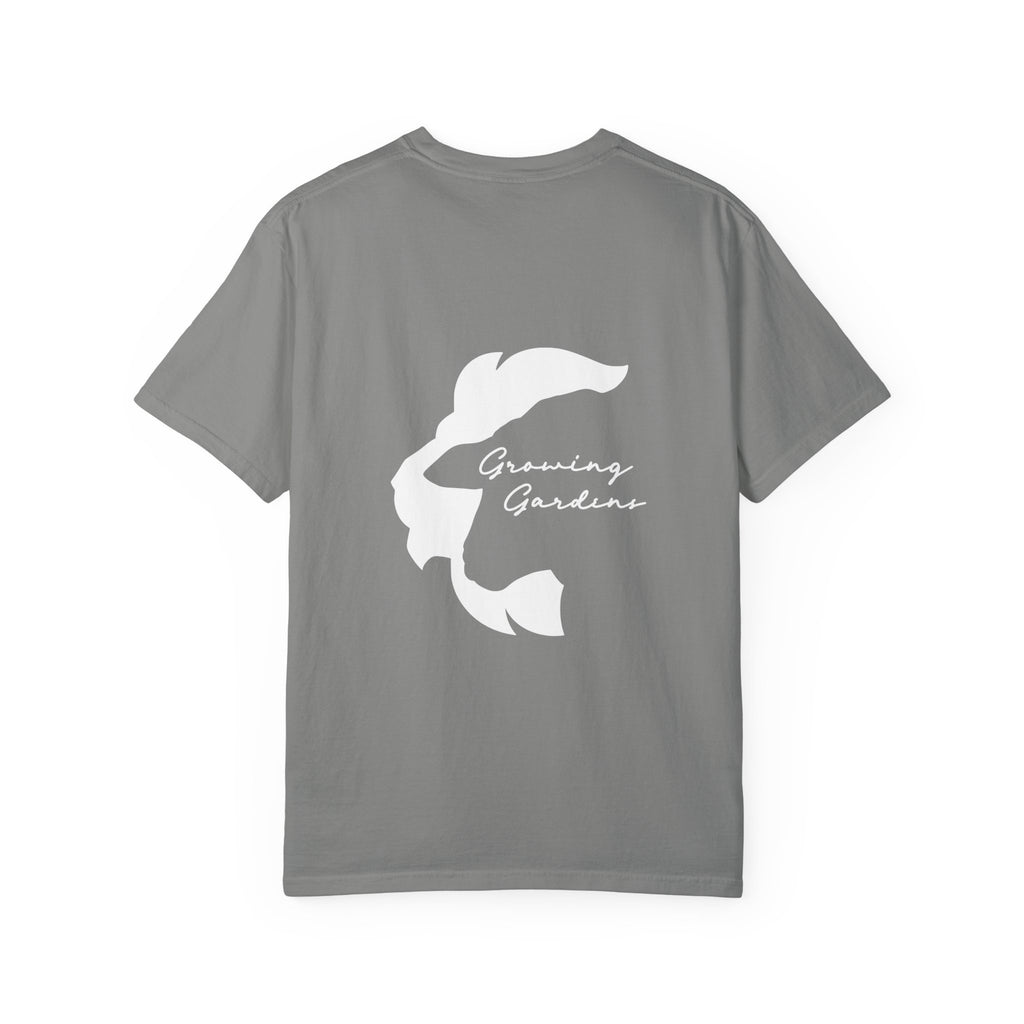 GG Script Tee with LL Design - Granite