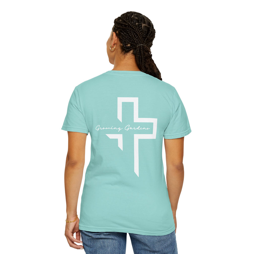 Quarter Chest GG Cross Tee - Chalky Mint