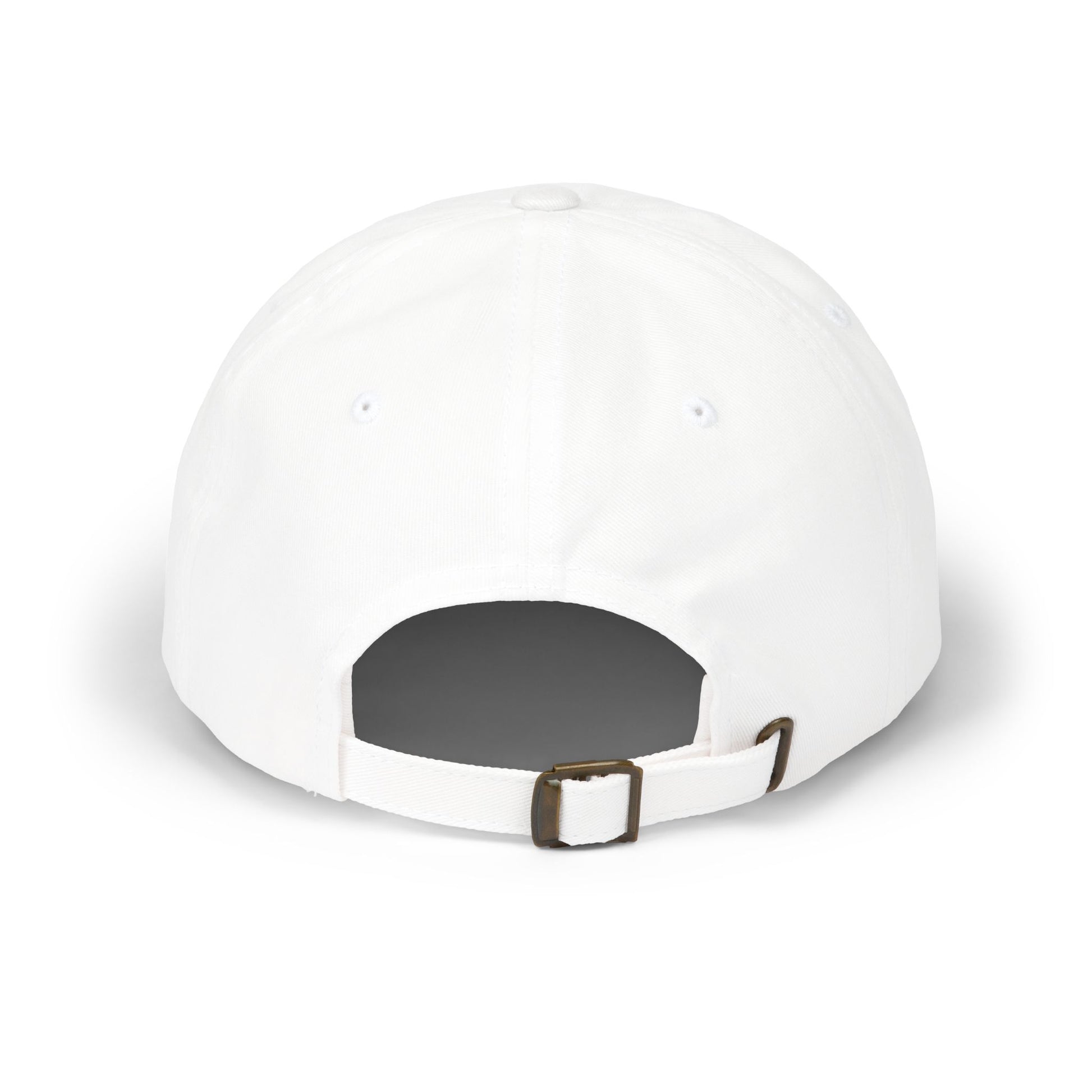 Classic White Dad Cap, Blue GG Script