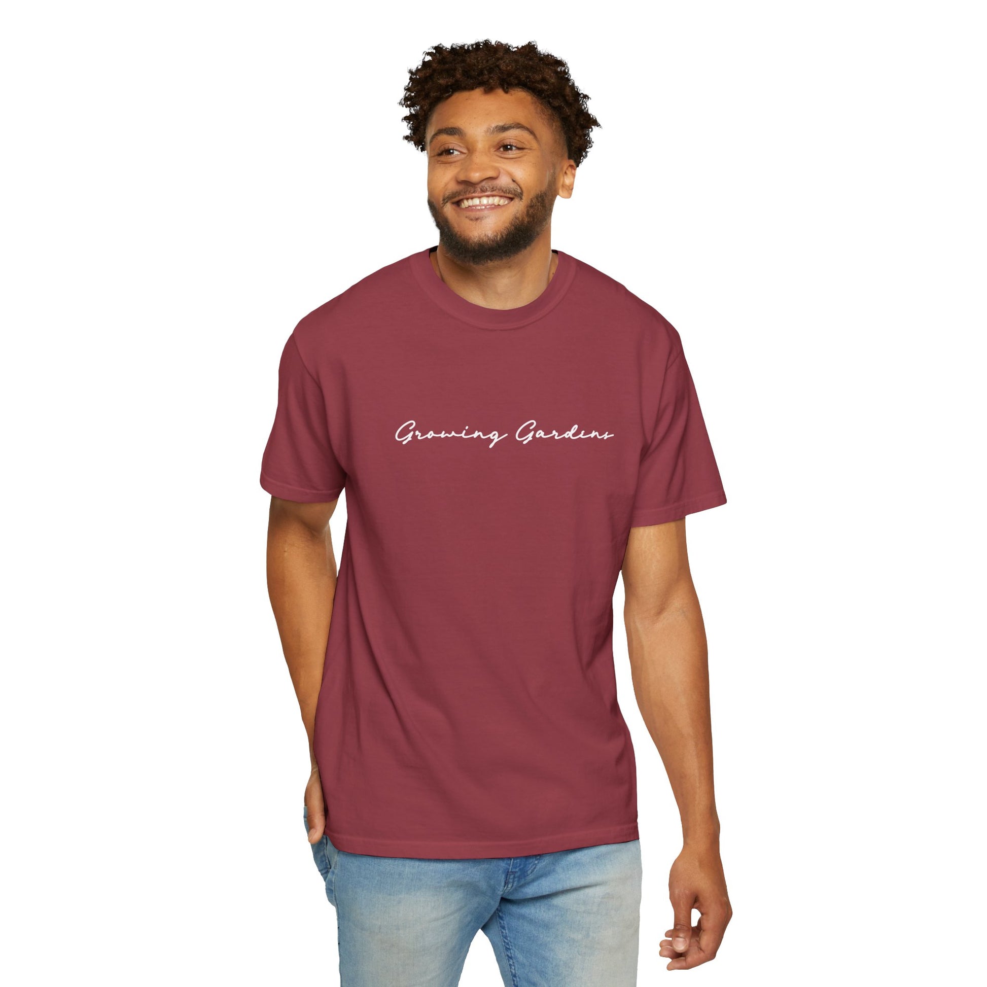 GG Script Tee with Cross  -  Chili