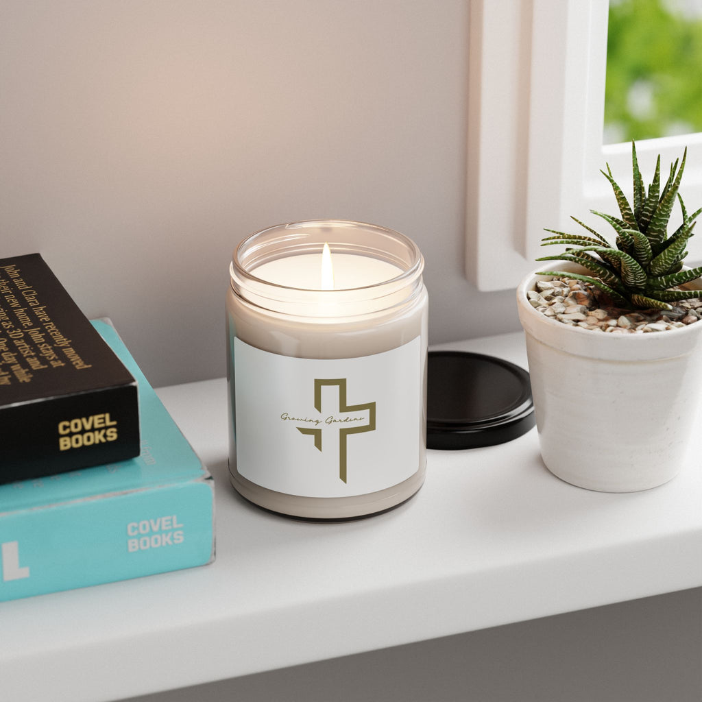 GG Cross Design Candle - Bronze