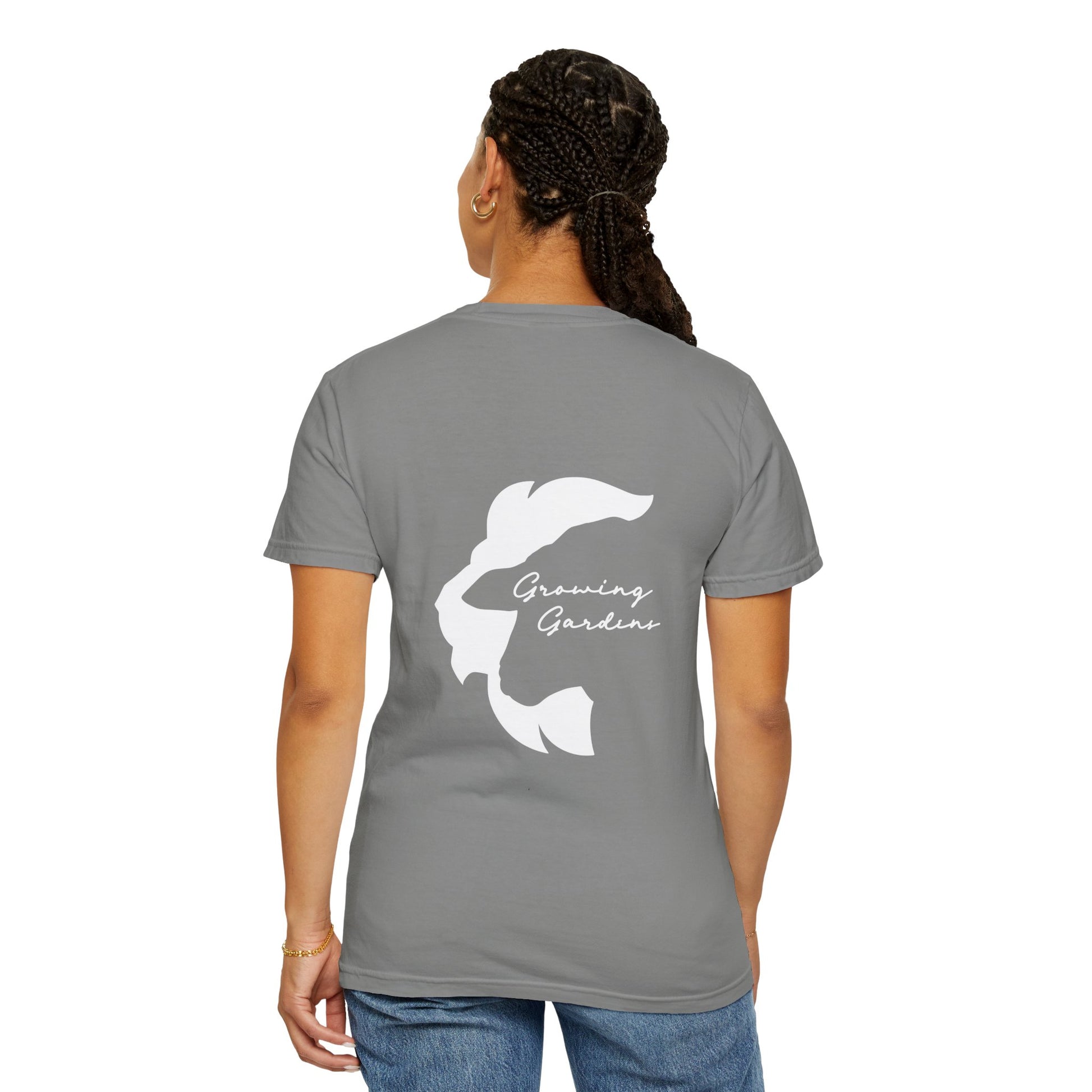 GG Script Tee with LL Design - Granite