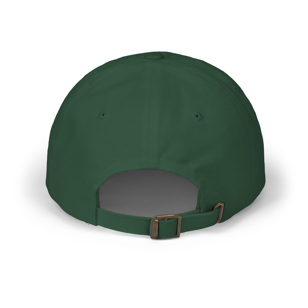 GG Script Classic Dad Cap - White on Spruce