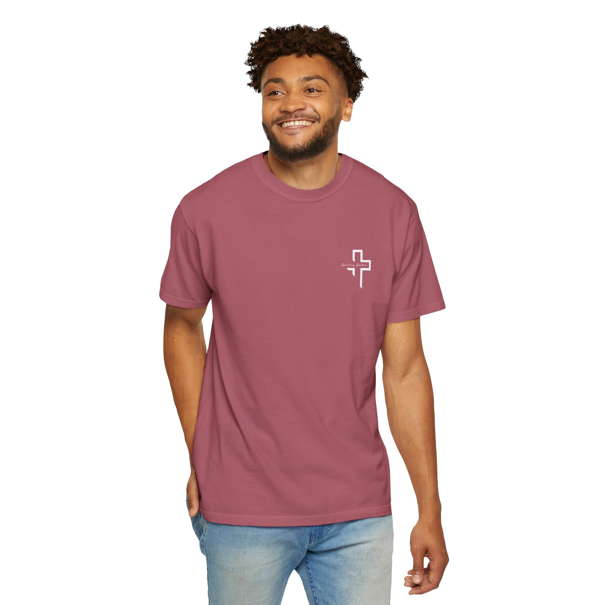 Quarter Chest GG Cross Tee -  Crimson