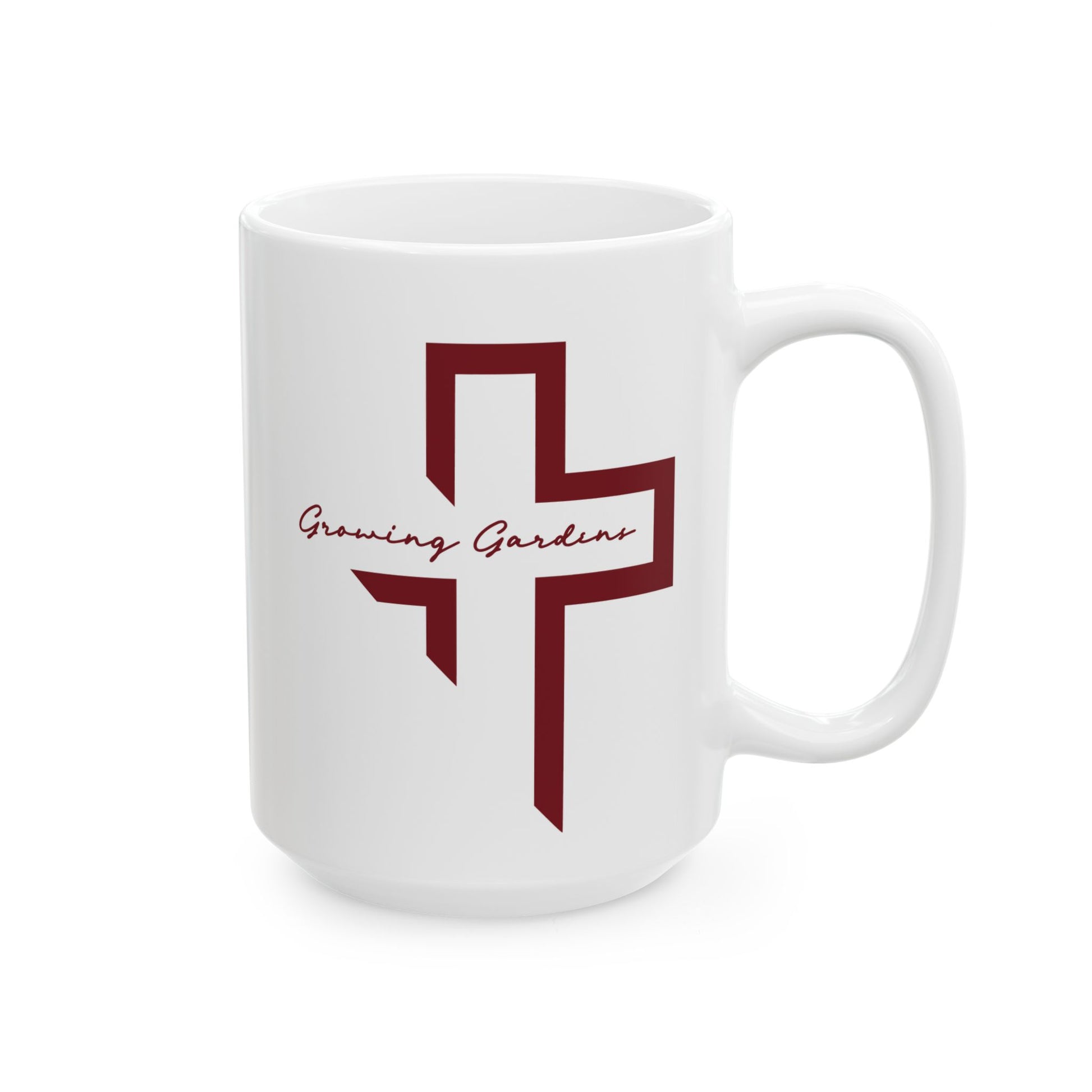 GG Cross Ceramic Mug - Deep Red
