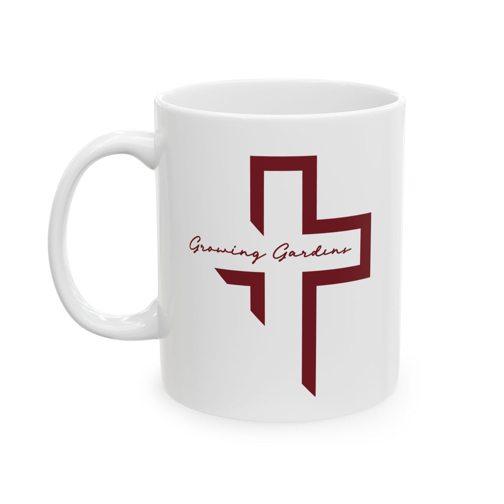 GG Cross Ceramic Mug - Deep Red