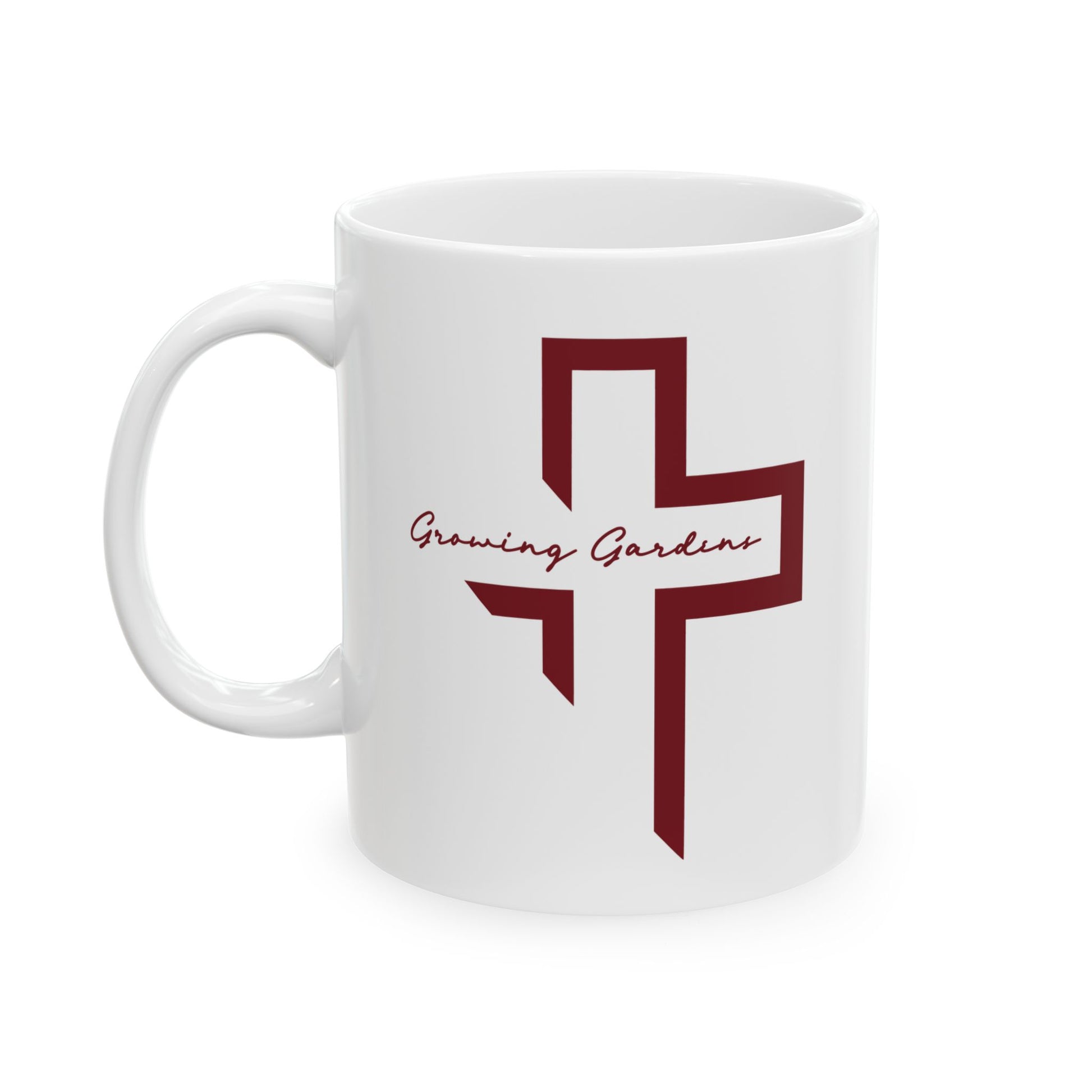 GG Cross Ceramic Mug - Deep Red