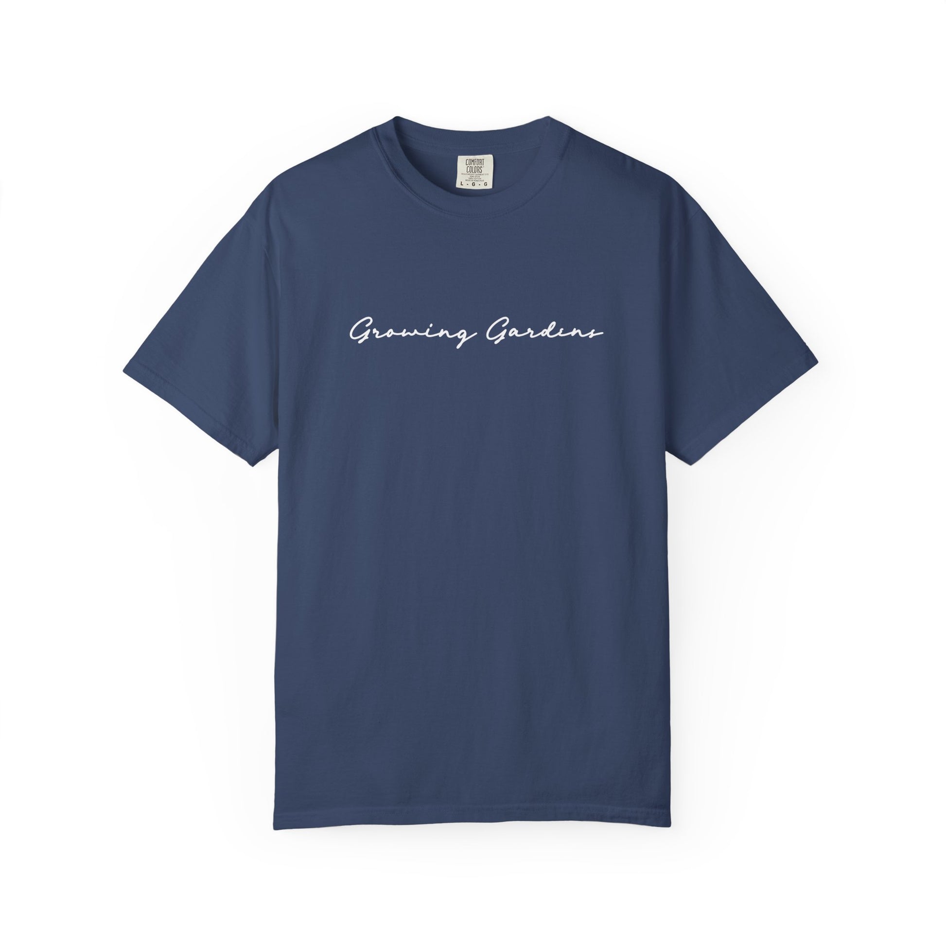 GG Script Tee with LL Design - China Blue