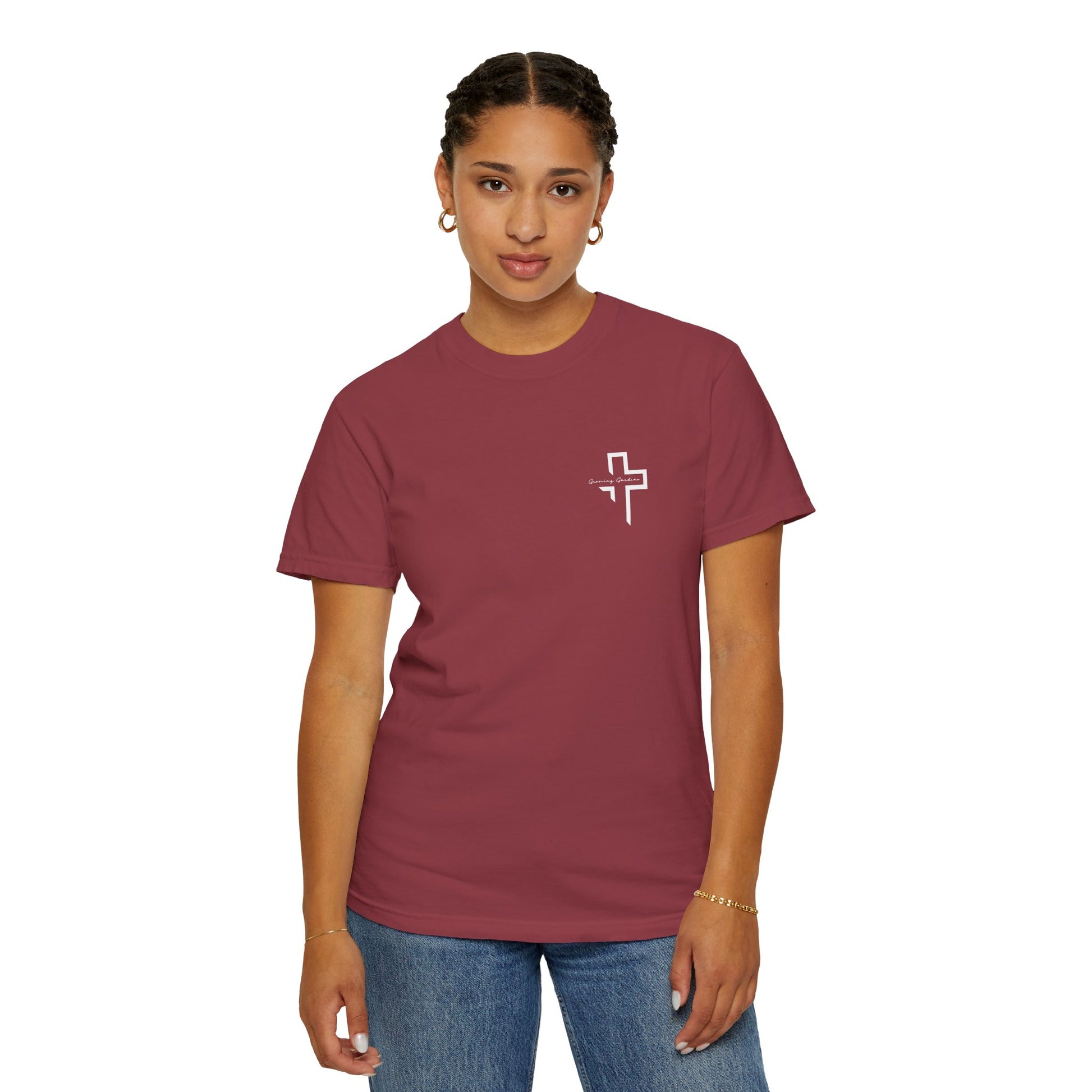 Quarter Chest GG Cross Tee - Chilli