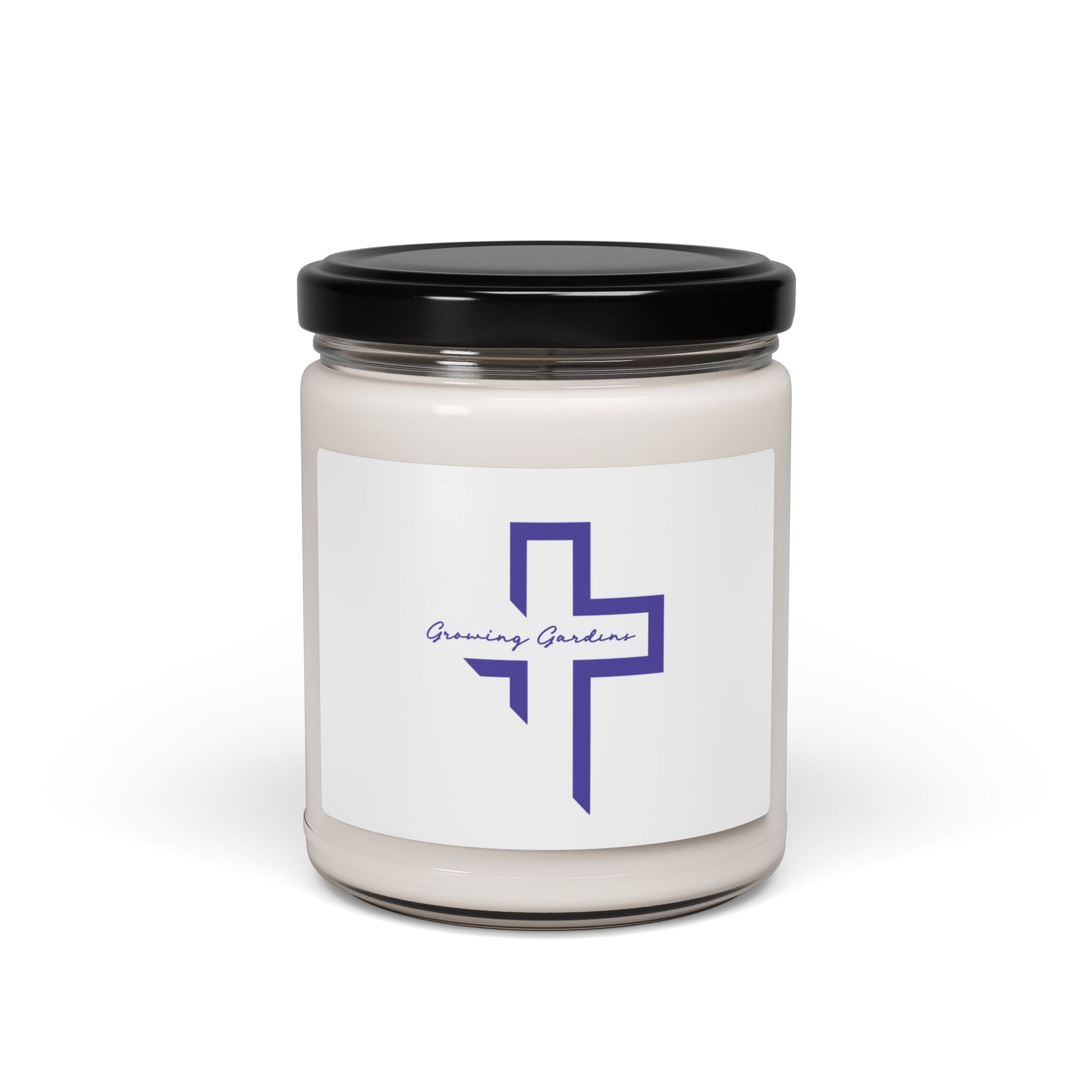 GG Cross Design Candle - Blue
